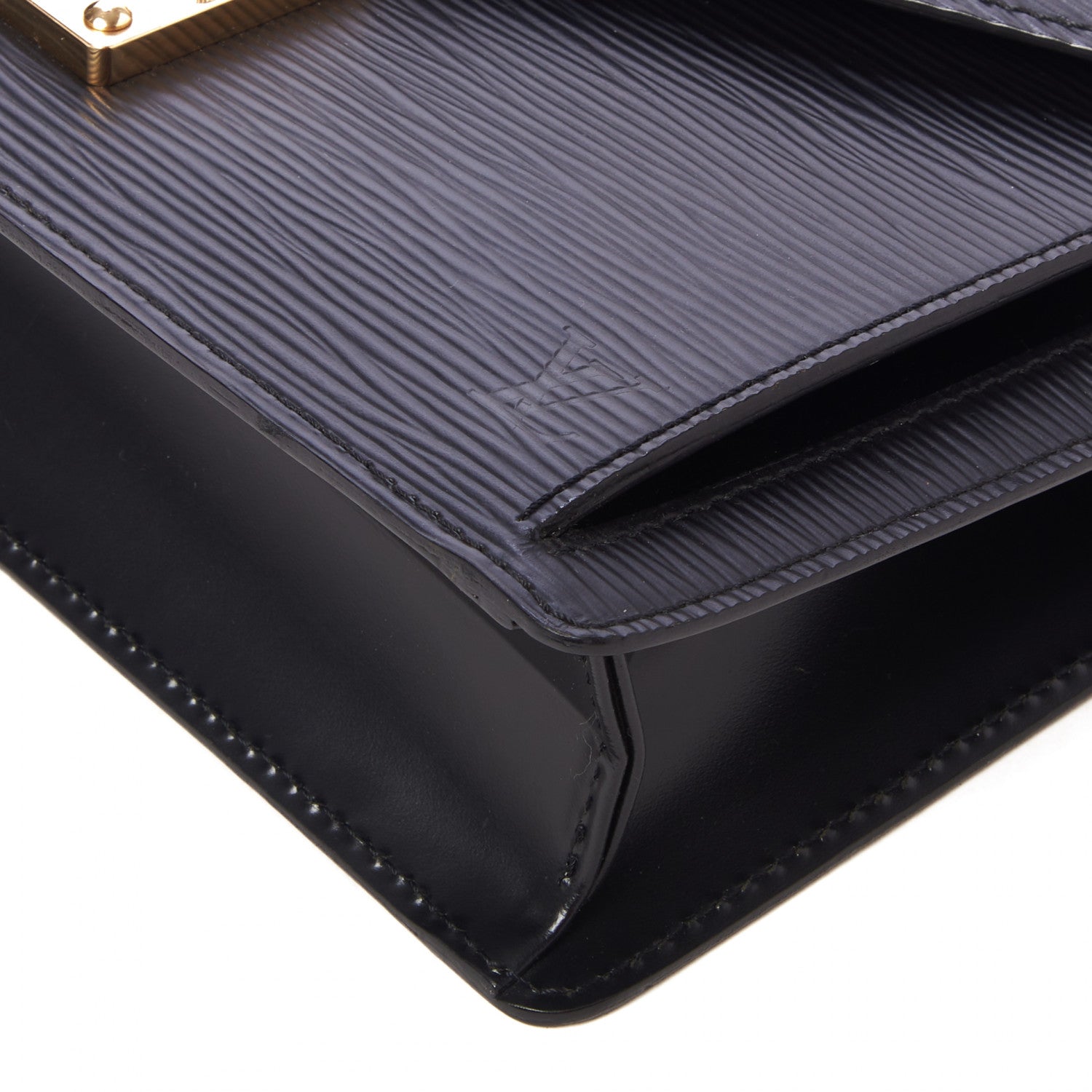 Louis Vuitton Epi Pochette Sellier Dragonne Clutch Black 5 of 8
