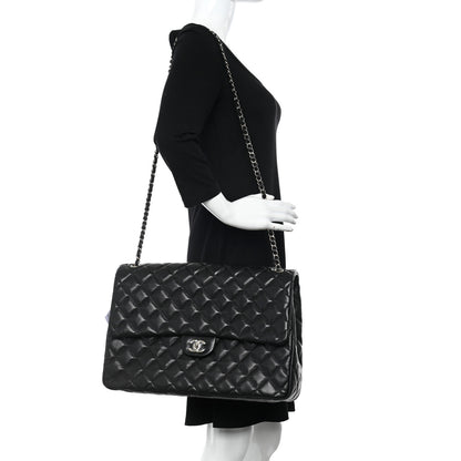 Chanel Caviar Quilted XXL Travel Flap Bag Black 2 of 11