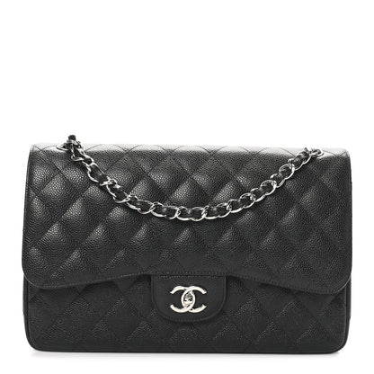 Chanel Caviar Quilted Jumbo Double Flap Black 1 of 11