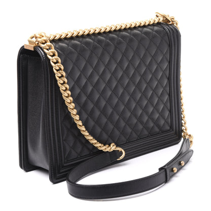 Chanel Caviar Quilted Large Boy Flap Black 2 of 10