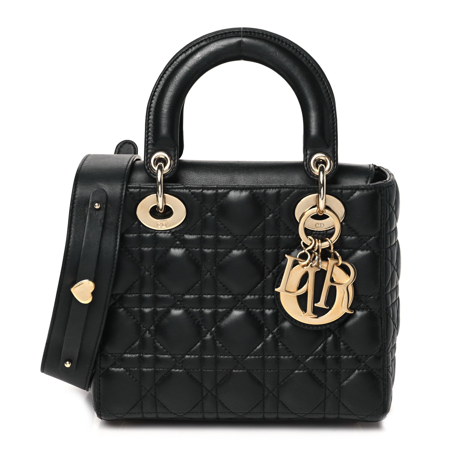Christian Dior Lambskin Cannage Small My ABCDior Lady Dior Black 1 of 13