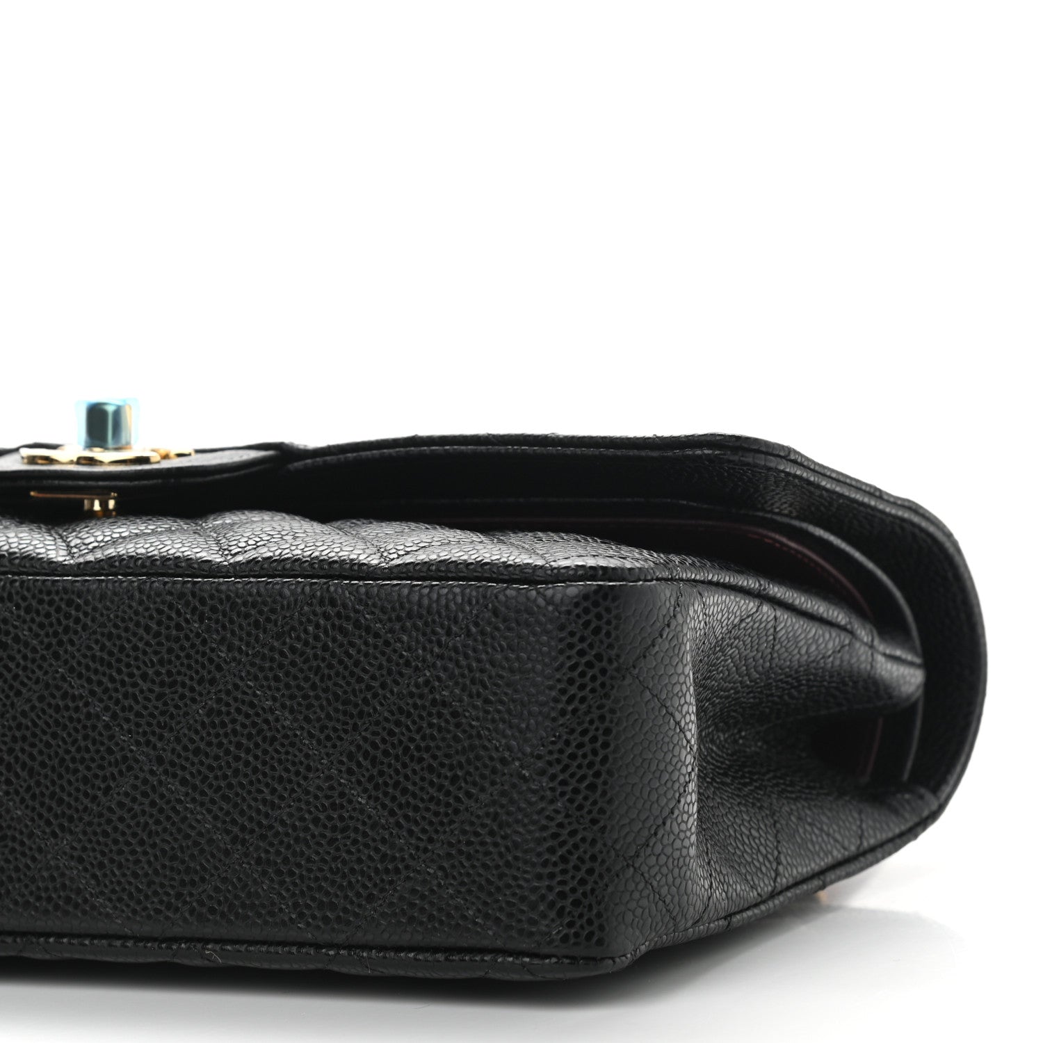 Chanel Caviar Quilted Medium Double Flap Black 9 of 10