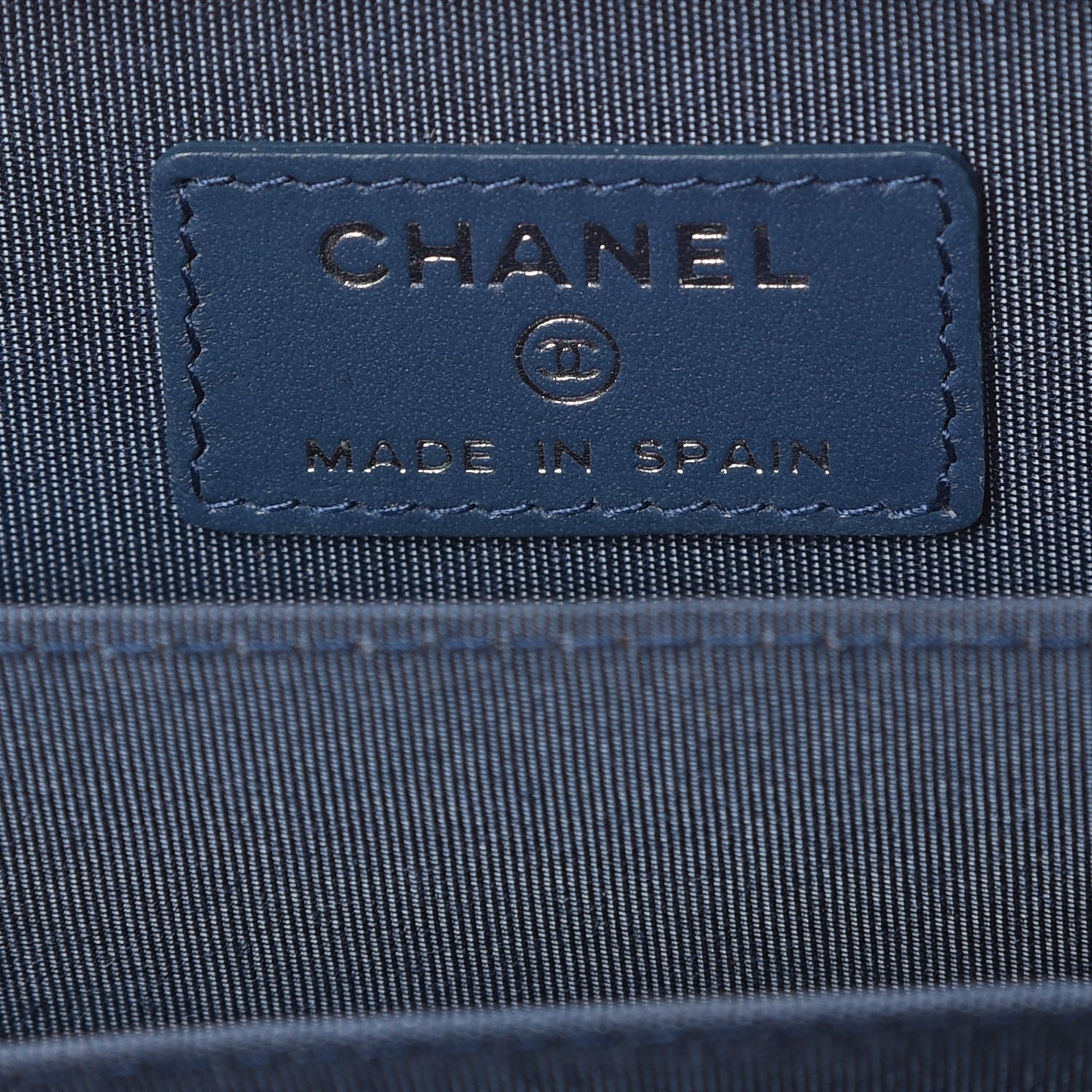 Chanel Caviar Quilted Boy Zip Around Coin Purse Wallet Dark Blue 6 of 8