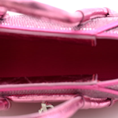 Givenchy Lambskin Satin Strass Mini Antigona Stretch Neon Pink 5 of 9