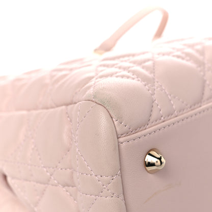 Christian Dior Lambskin Cannage Large Dior Soft Shopping Tote Beige Light Pink 10 of 25