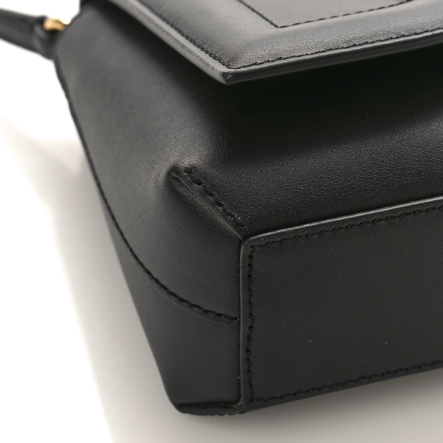 Calfskin DG Logo Top Handle Tote Black