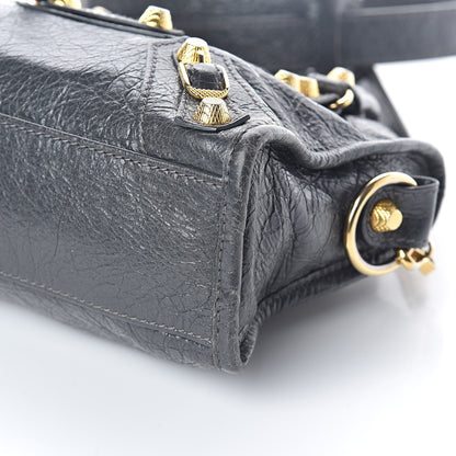 Balenciaga Agneau Giant 12 Gold Hardware Mini City Gris Fossile 8 of 10