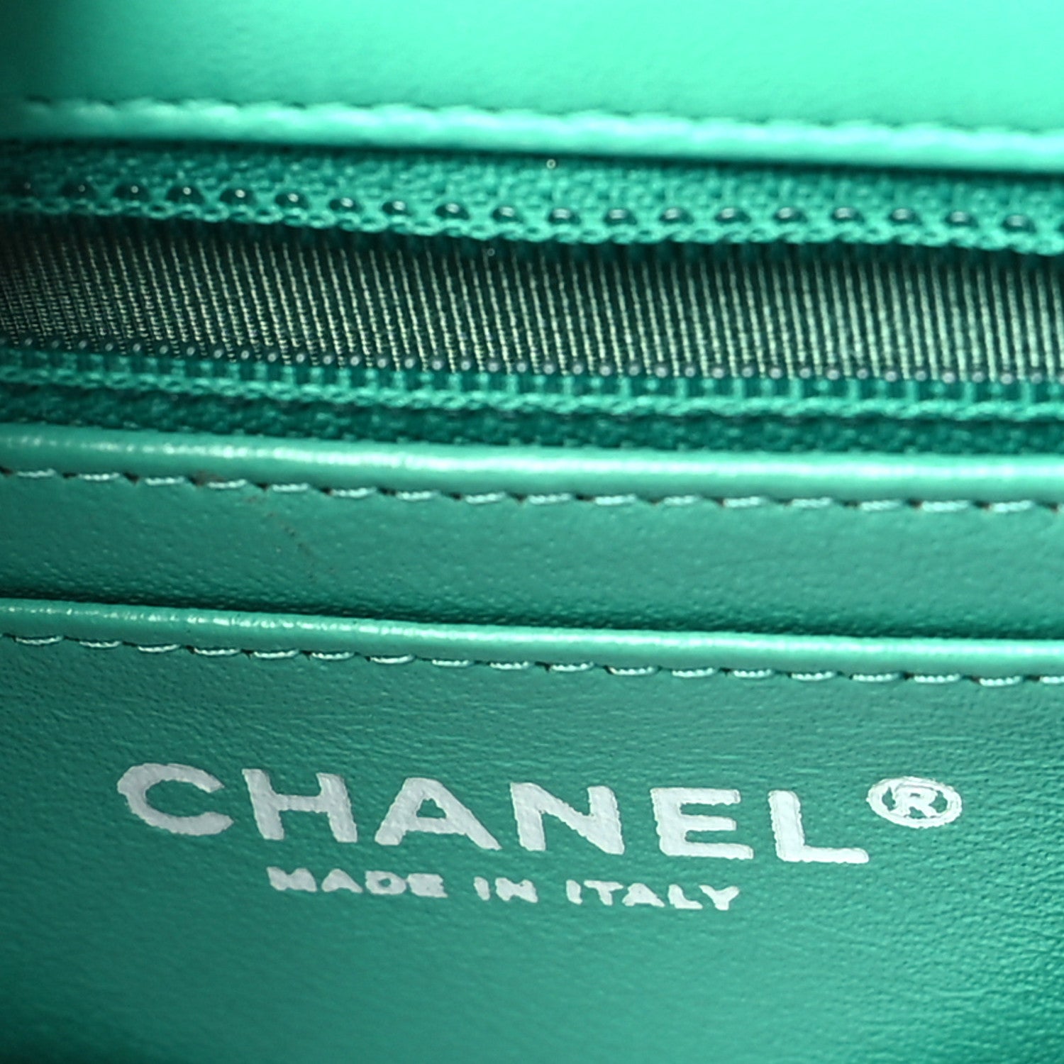 Chanel Lambskin Quilted Mini Rectangular Flap Green 6 of 9