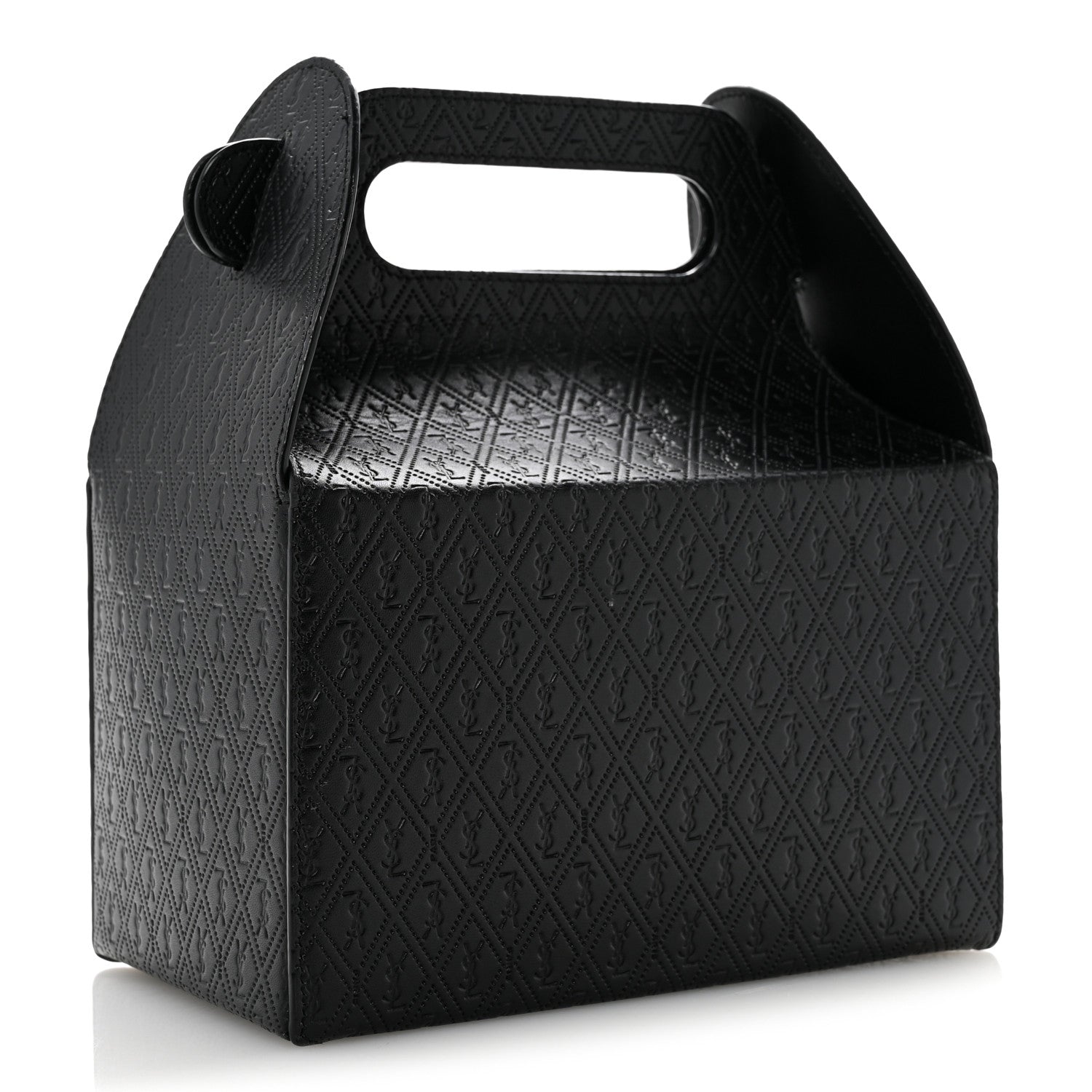 Saint Laurent Calfskin Monogram Take Away Box Black 3 of 15