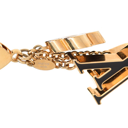 Louis Vuitton Fleur De Monogram Bag Charm Dore 4 of 5