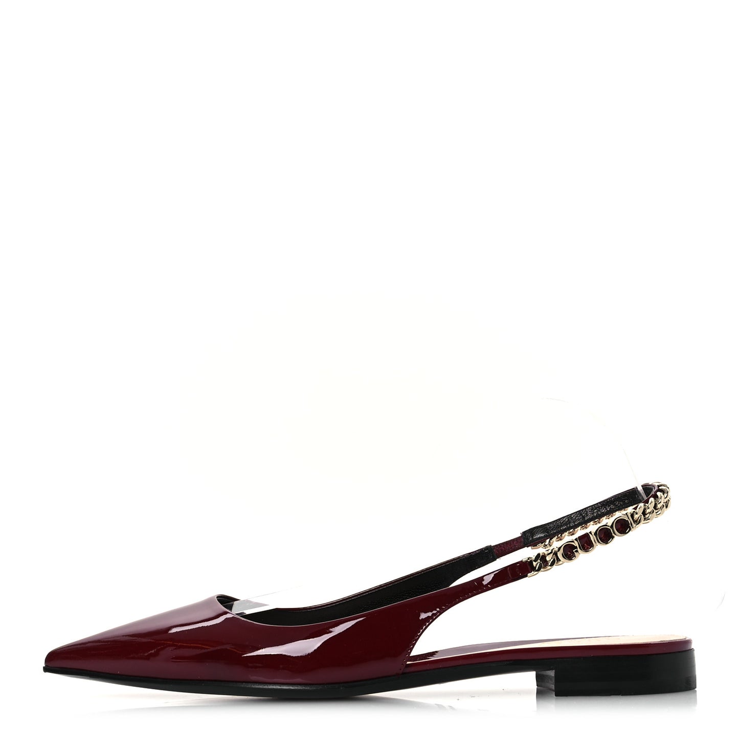 Patent Signoria Ballet Slingback Ballet Flat 38 Rosso Ancora