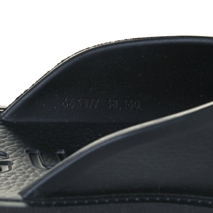 Gucci Rubber GG Monogram Perforated Elea Platform 55mm Lug Sole Sandals 38 Black 10 of 11