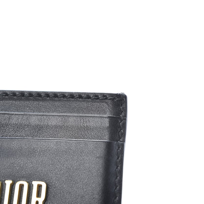 Christian Dior Calfskin D-Fence Card Holder Black 8 of 8
