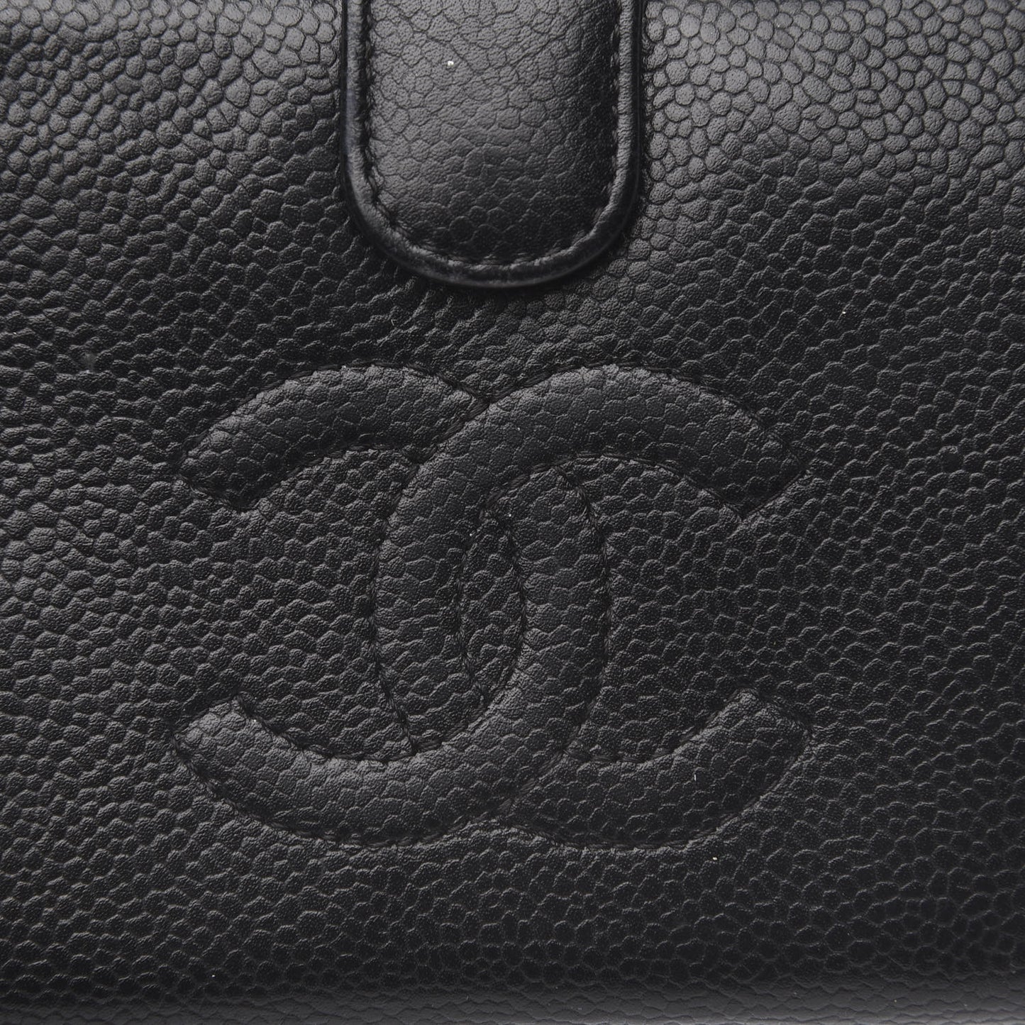 Caviar Timeless CC French Wallet Black