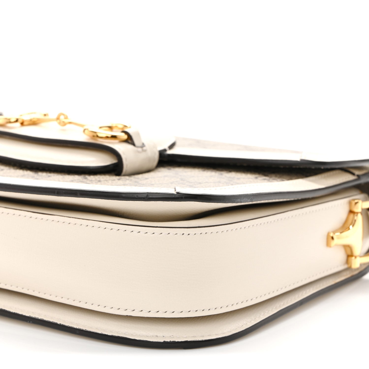 Gucci GG Supreme Monogram Horsebit 1955 Shoulder Bag Beige Mystic White 10 of 12