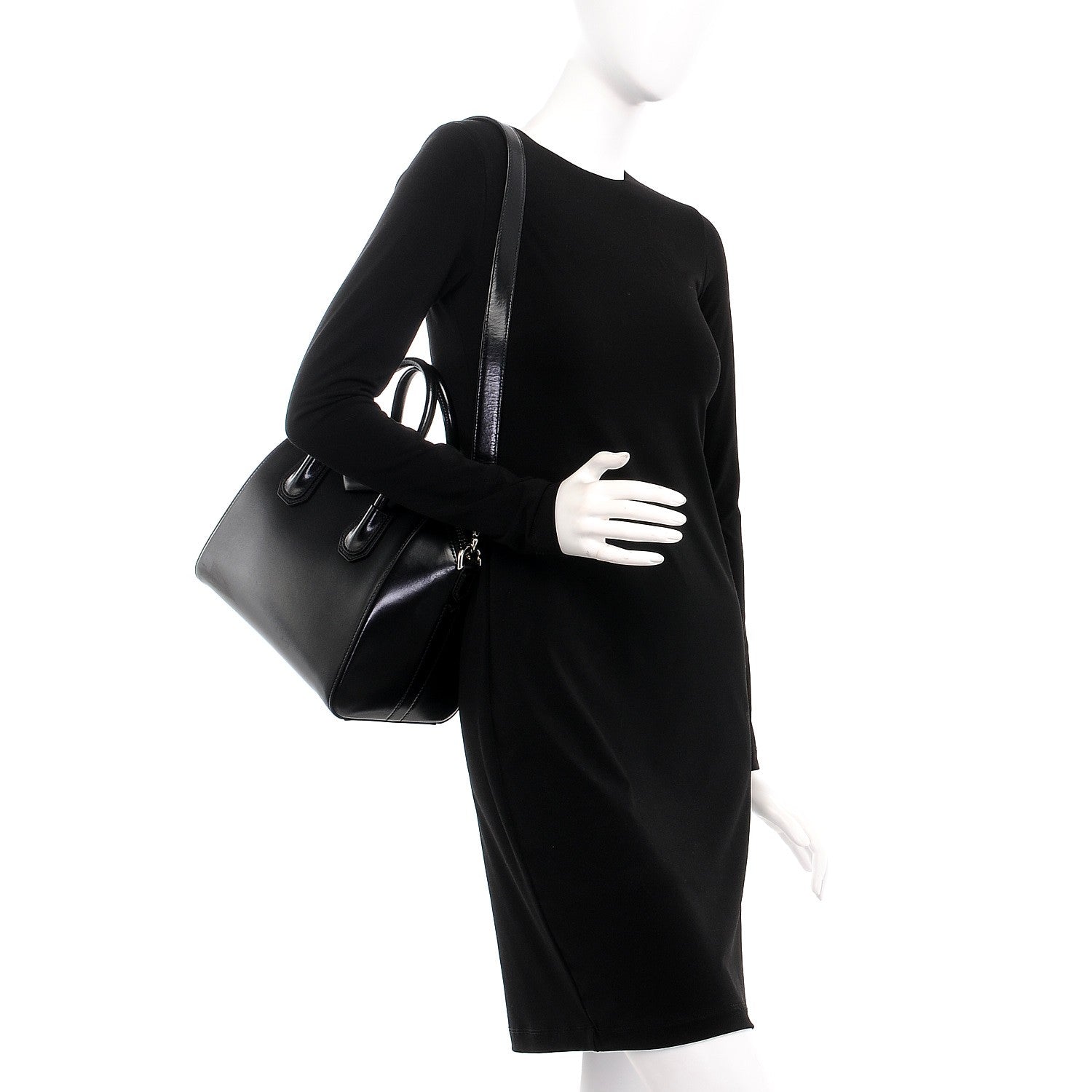 Givenchy Shiny Lord Calfskin Small Antigona Black 2 of 8