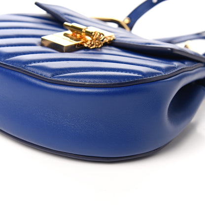 Chloe Calfskin Quilted Mini Drew Bijou Shoulder Bag Majesty Blue 7 of 8