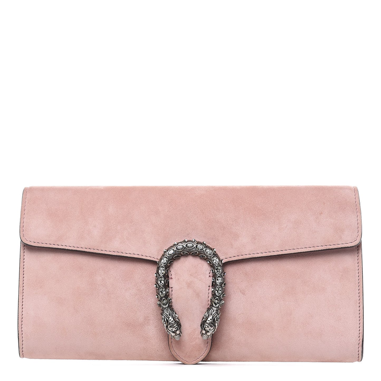 Suede Dionysus Clutch Blush