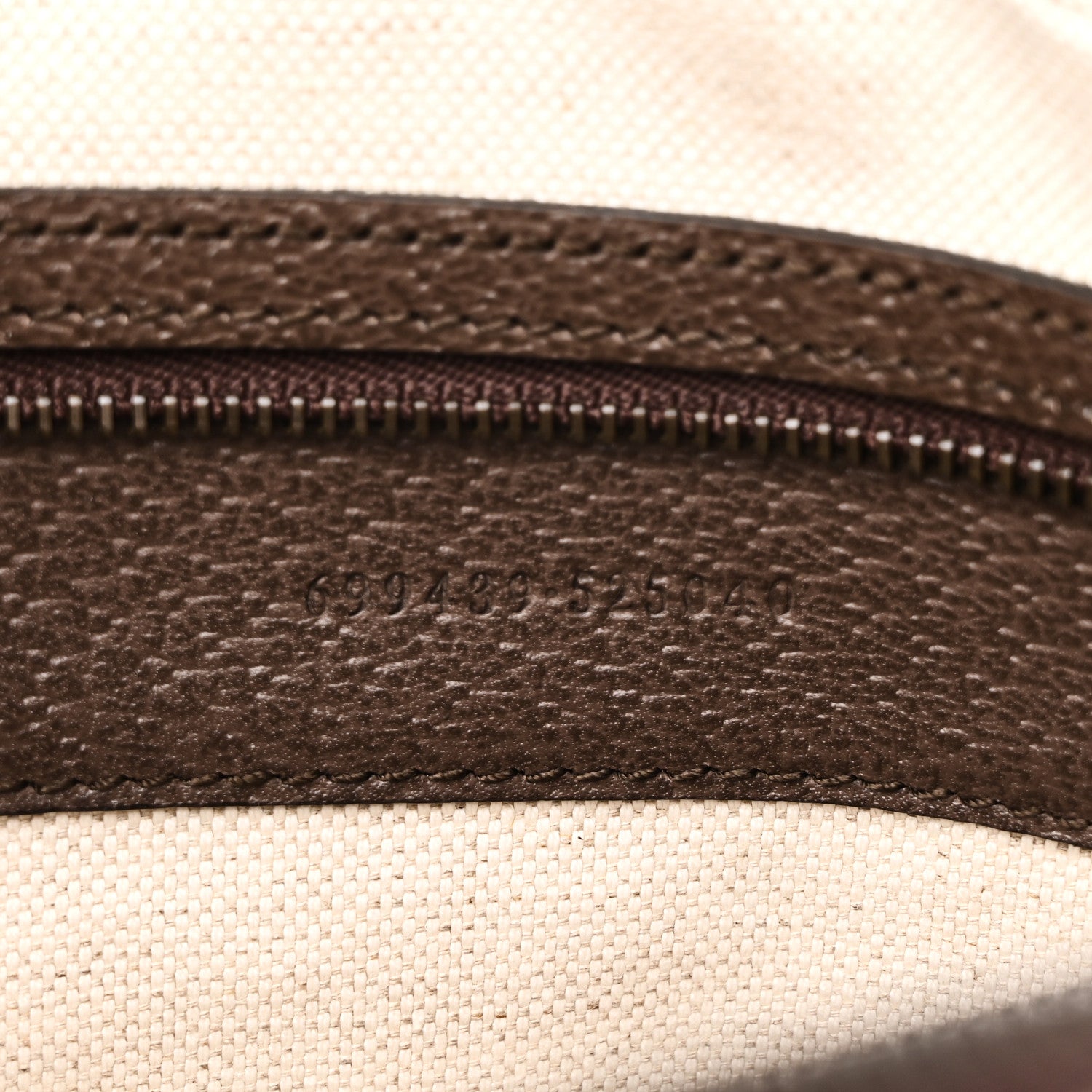 Gucci GG Supreme Monogram Textured Dollar Calfskin Web Ophidia Wristlet Shoulder Bag Beige Ebony New Acero 7 of 10