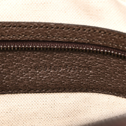 Gucci GG Supreme Monogram Textured Dollar Calfskin Web Ophidia Wristlet Shoulder Bag Beige Ebony New Acero 7 of 10