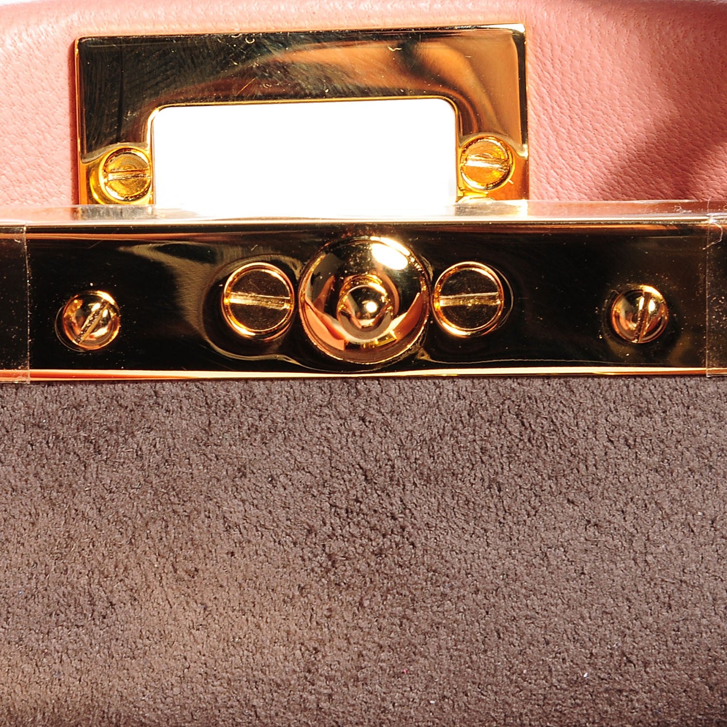 Fendi Shiny Nappa Micro Peekaboo Iconic Satchel Pink 6 of 8