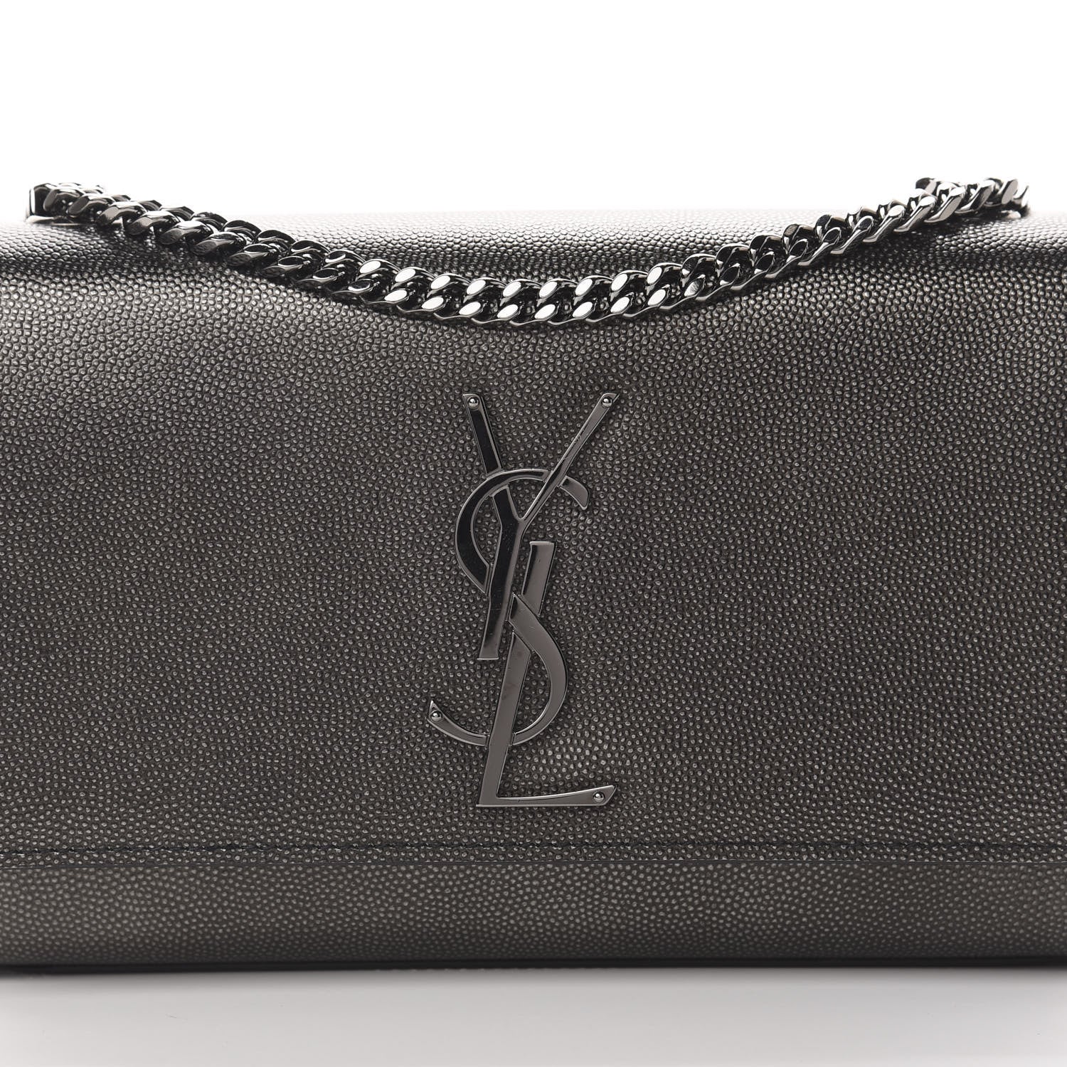 Saint Laurent Grain De Poudre Small Monogram Kate Satchel Earth 8 of 11