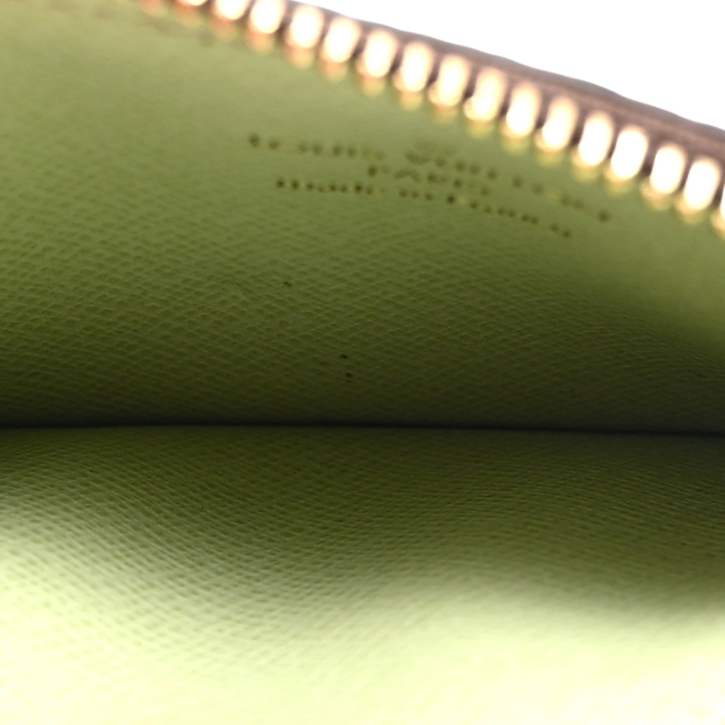 Monogram Zipped Romy Card Holder Matcha