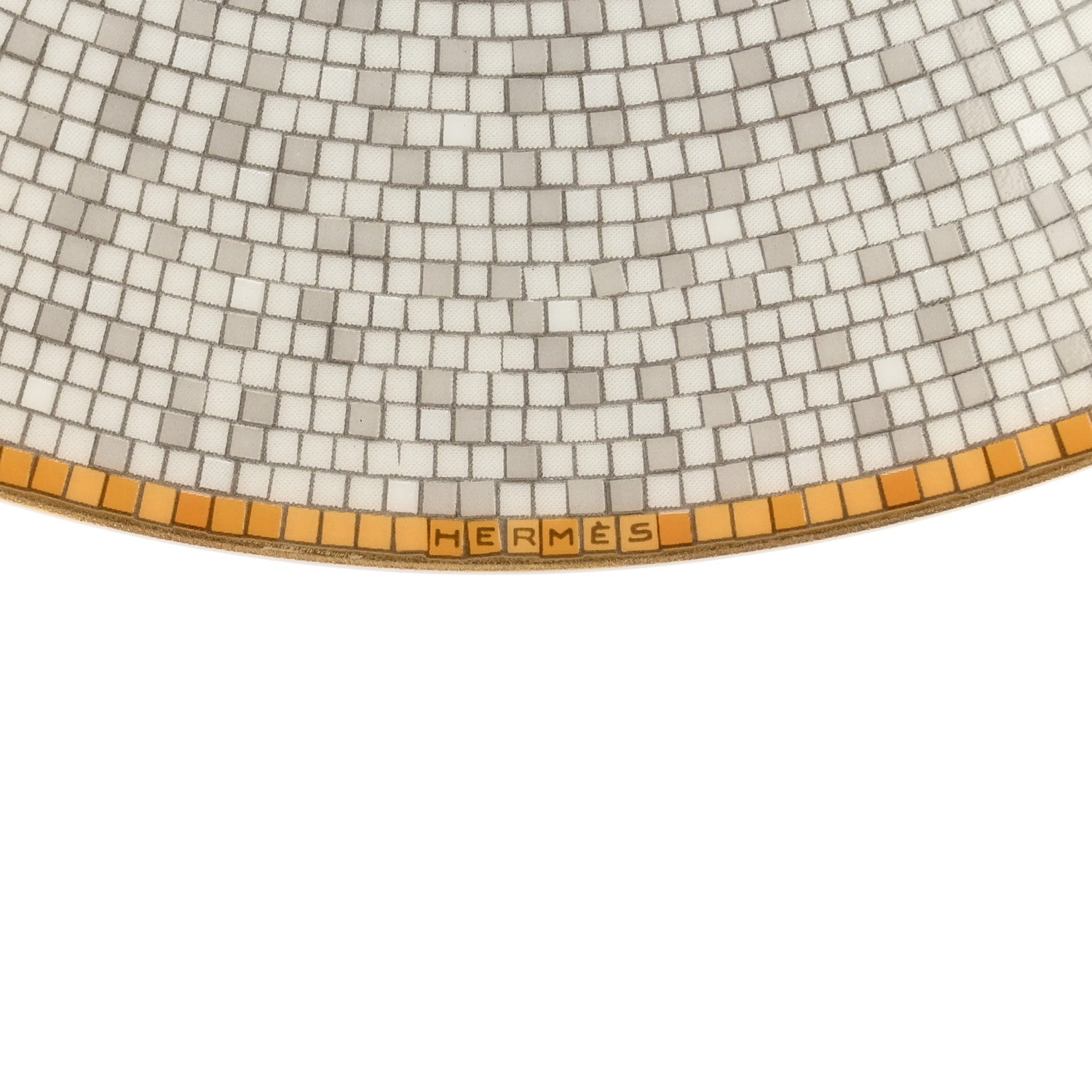 Hermes Porcelain Mosaique Au 24 Gold Breakfast Cup And Saucer Set Of 2 6 of 9