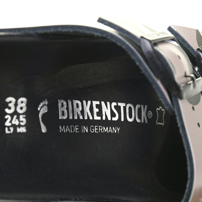 Valentino Garavani X BIRKENSTOCK Calfskin VLTN Arizona Slide Sandals 38 Army Green Poudre 7 of 7
