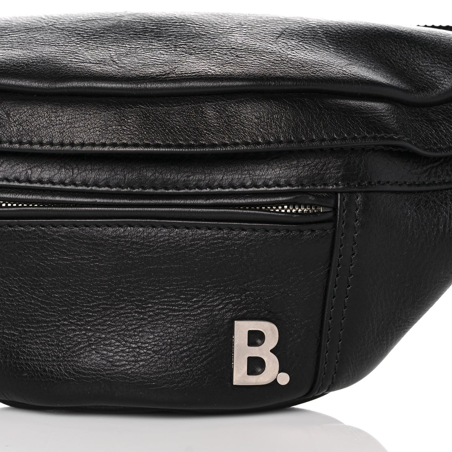 Nappa Calfskin Soft Belt Bag Black