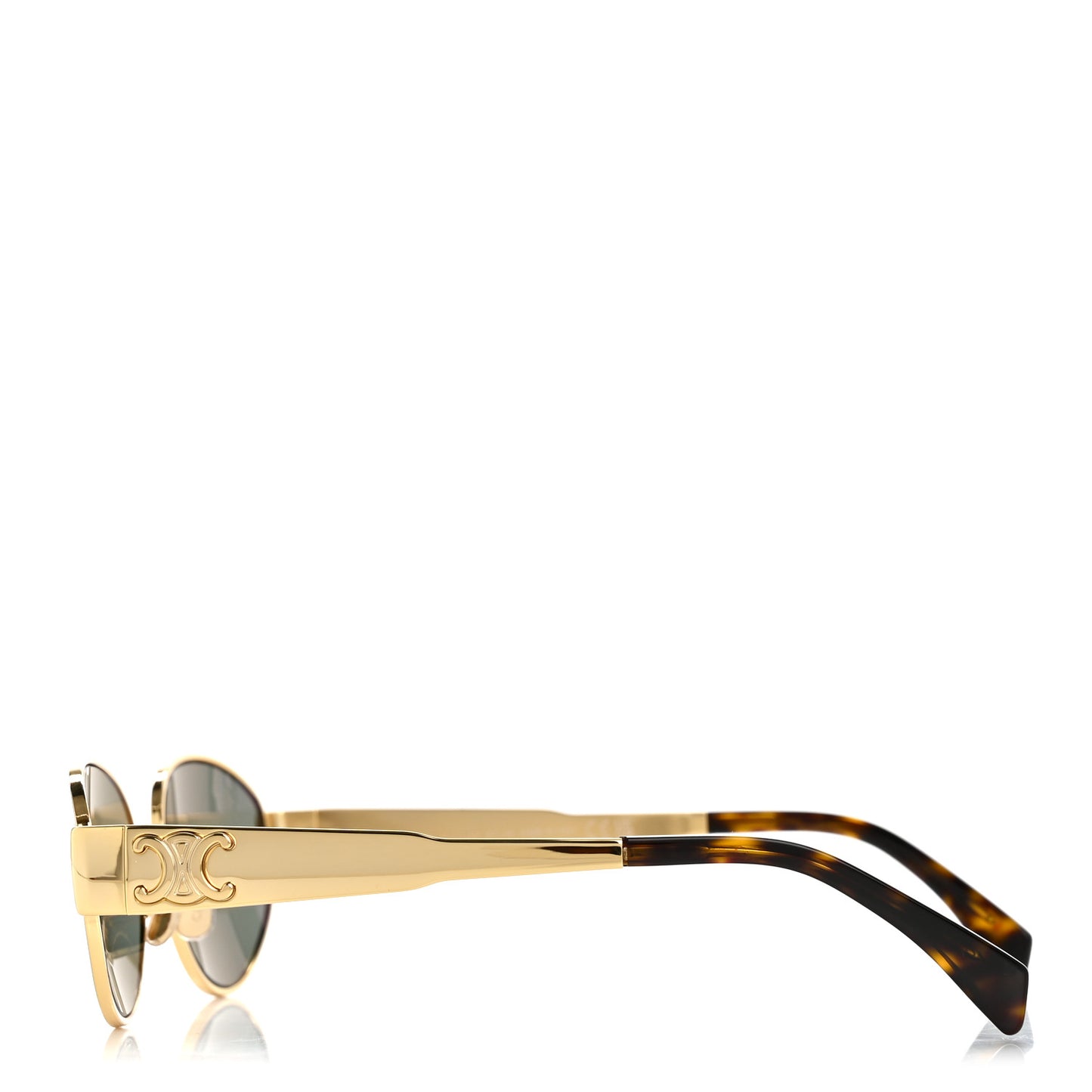 Metal Triomphe 01 Sunglasses CL40235U Gold Green