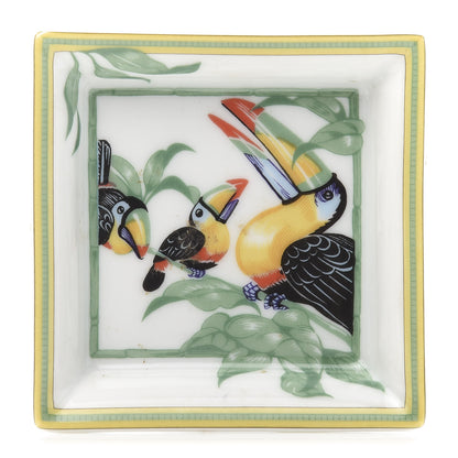 Hermes Porcelain Toucans Trinket Tray 1 of 4