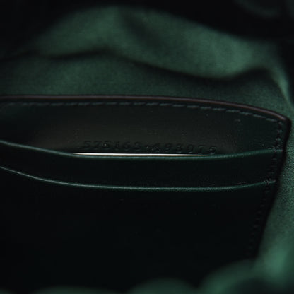Gucci Velvet Matelasse Mini GG Marmont 2.0 Bucket Bag Dark Green 7 of 9