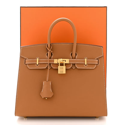 Hermes Epsom Birkin Sellier 25 Gold 11 of 11