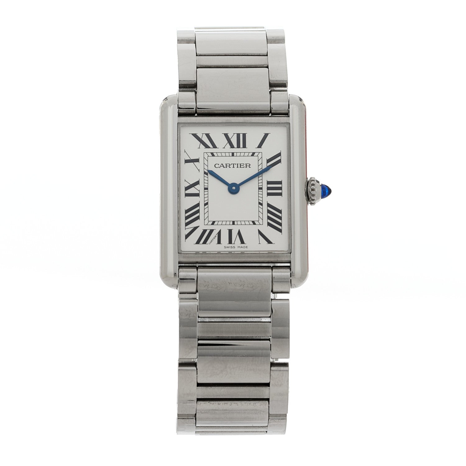 Cartier Stainless Steel 25mm Must de Cartier Tank Quartz Watch 1 of 5