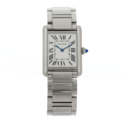 Cartier Stainless Steel 25mm Must de Cartier Tank Quartz Watch 1 of 5