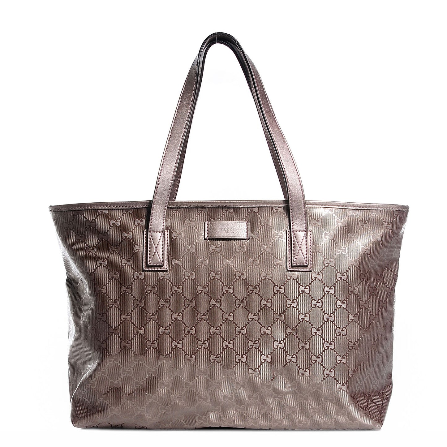 Imprime Monogram Medium Zippered Shopping Tote Mauve