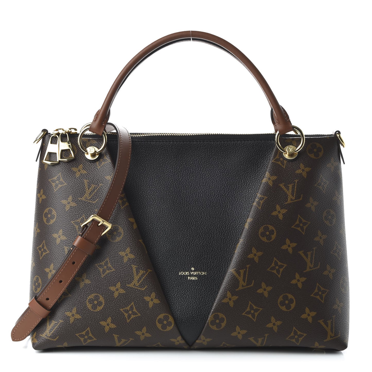 Monogram V Tote MM Black