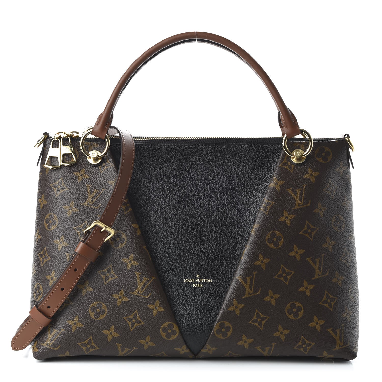 Louis Vuitton Monogram V Tote MM Black 1 of 10