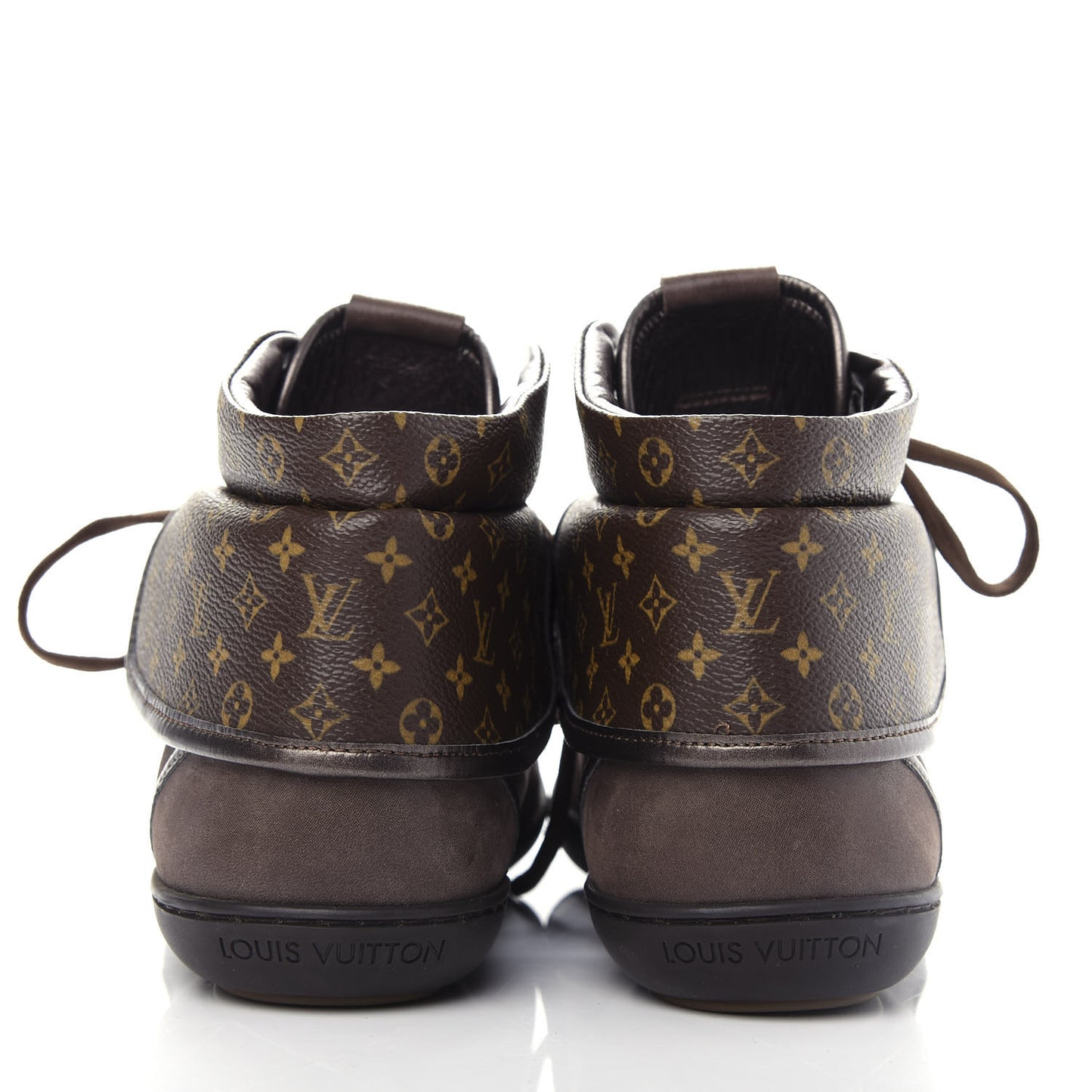 Calfskin Monogram Brea Sneaker 37 Brown