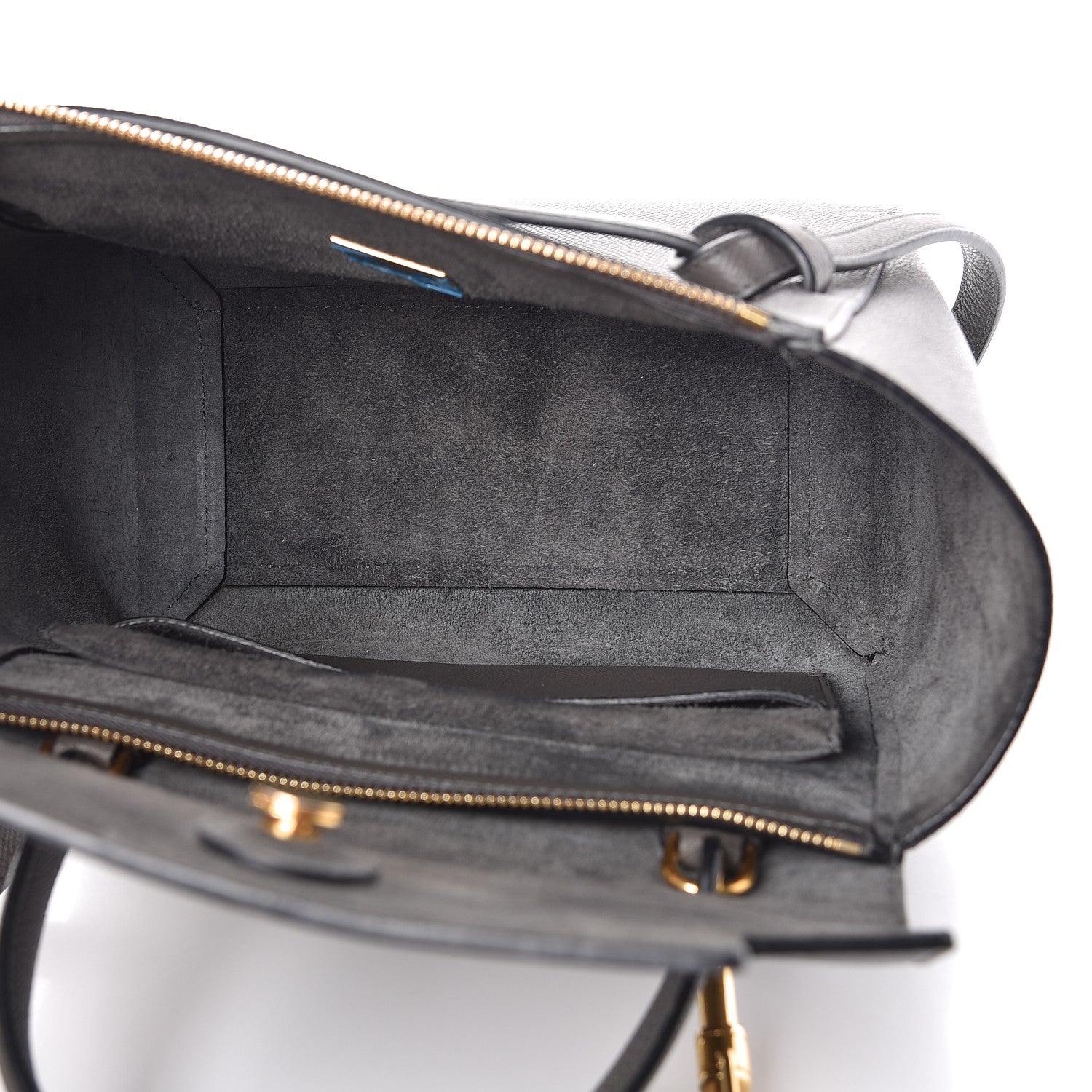 Celine Grained Calfskin Micro Belt Bag Grey 5 of 17