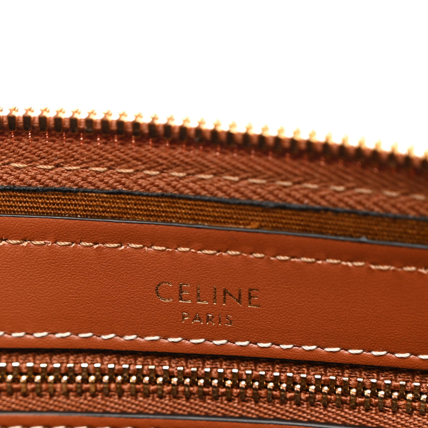 Triomphe Canvas Calfskin Boston Bag Tan