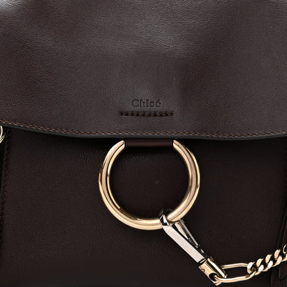 Chloe Calfskin Small Faye Day Shoulder Bag Carbon Brown 10 of 12
