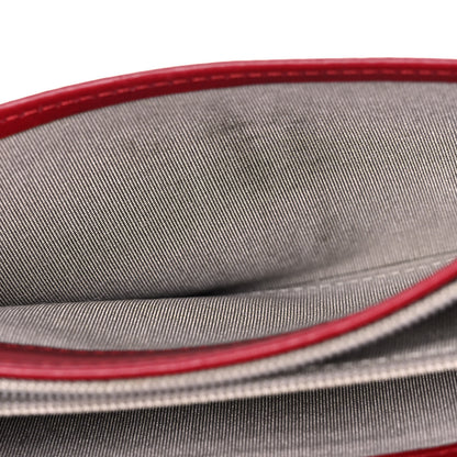 Chanel Patent Quilted Brilliant Yen Wallet Red 12 of 14