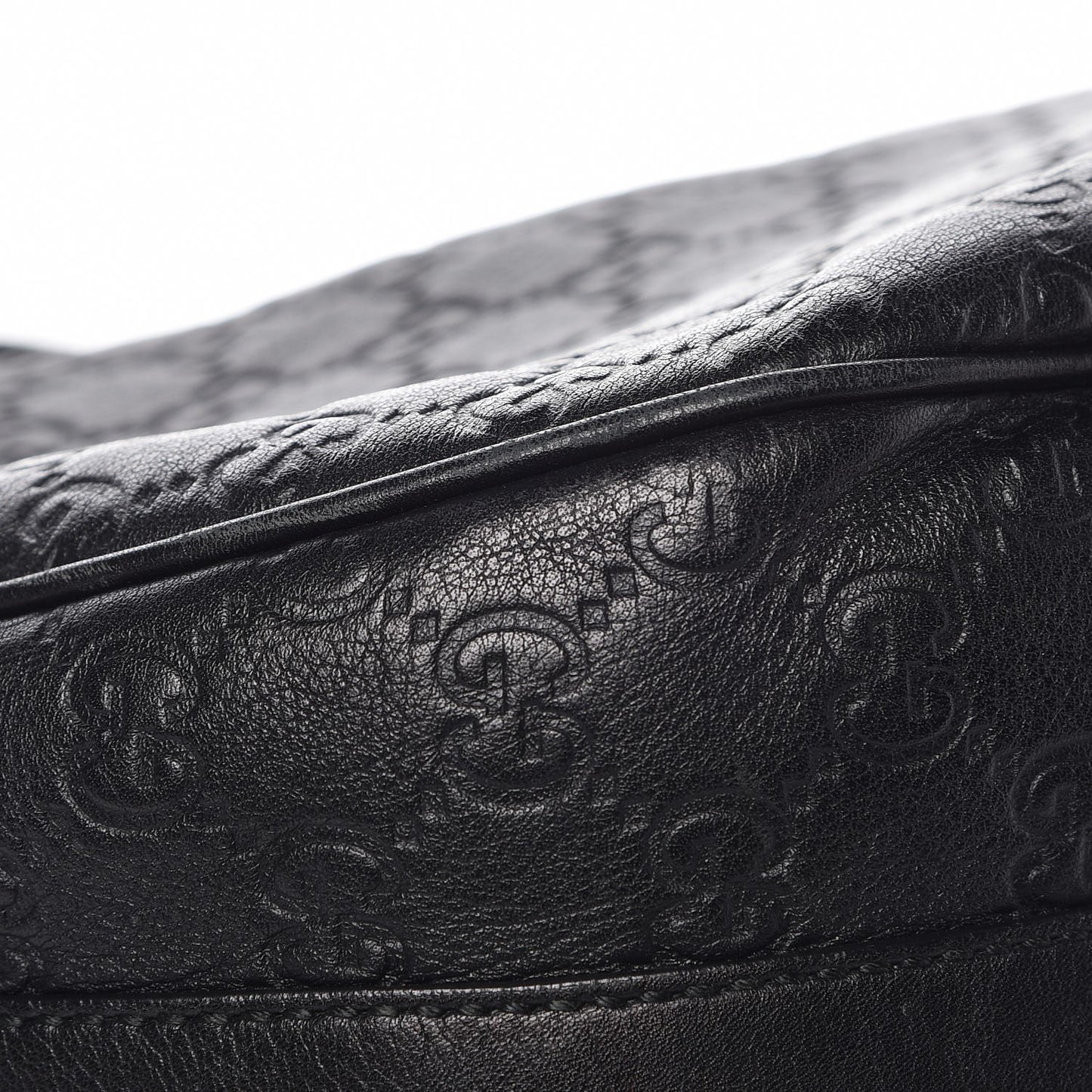Guccissima Medium GG Twins Hobo Black
