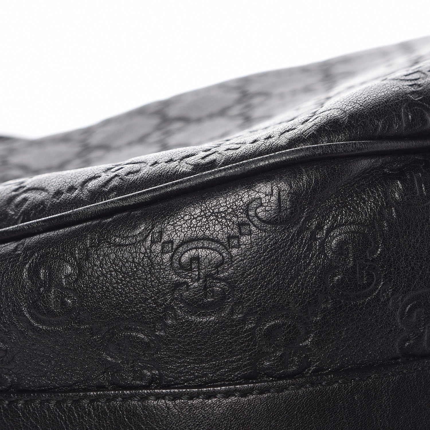 Gucci Guccissima Medium GG Twins Hobo Black 8 of 12