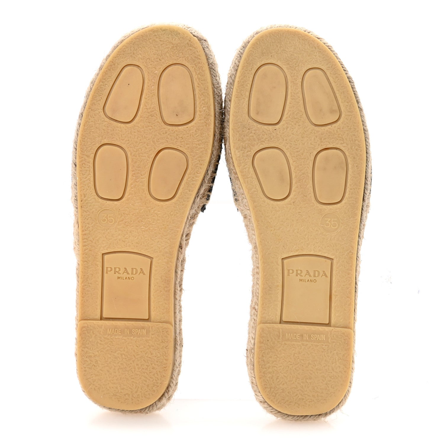 Prada Denim Logo Espadrilles Sandals 35 Blue 1759428 – FASHIONPHILE