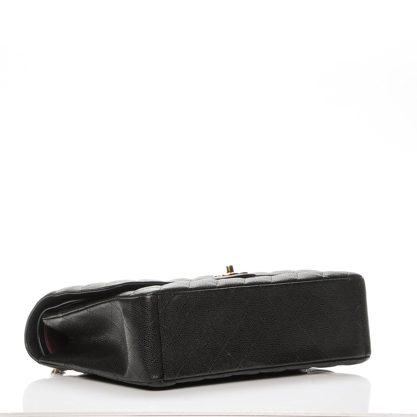 Caviar Quilted Maxi Double Flap Black