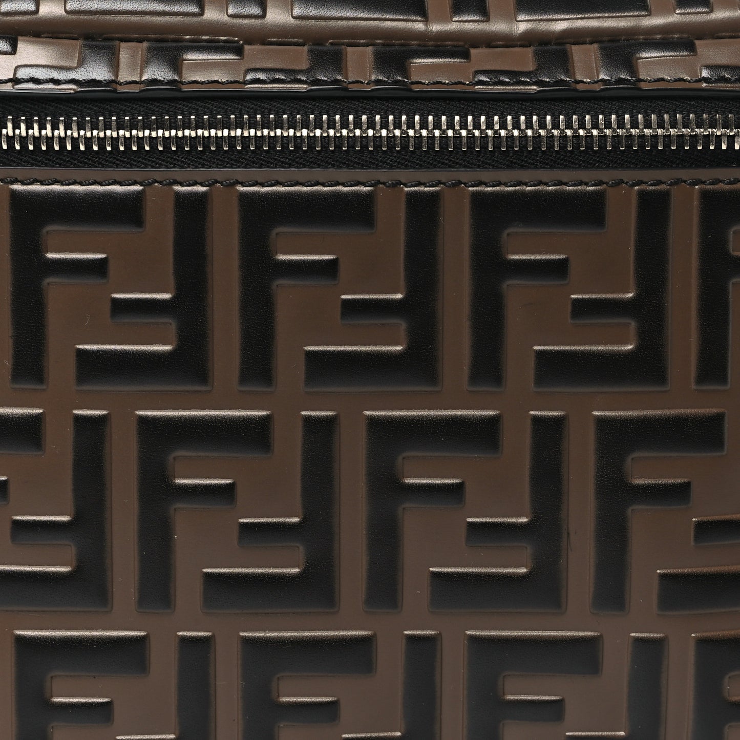 Vitello Century Bi-Color FF 1974 Embossed Belt Bag Maya Black