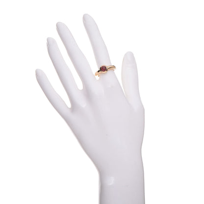 Tiffany 18K Yellow Gold Garnet Ring 52 6 2 of 5